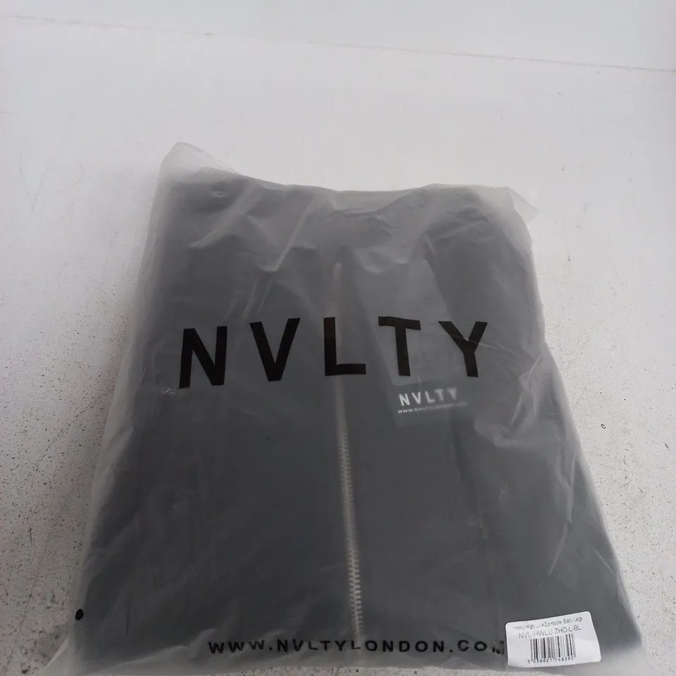 NVLTY LONDON ZIP-UP JACKET – BLACK - LARGE