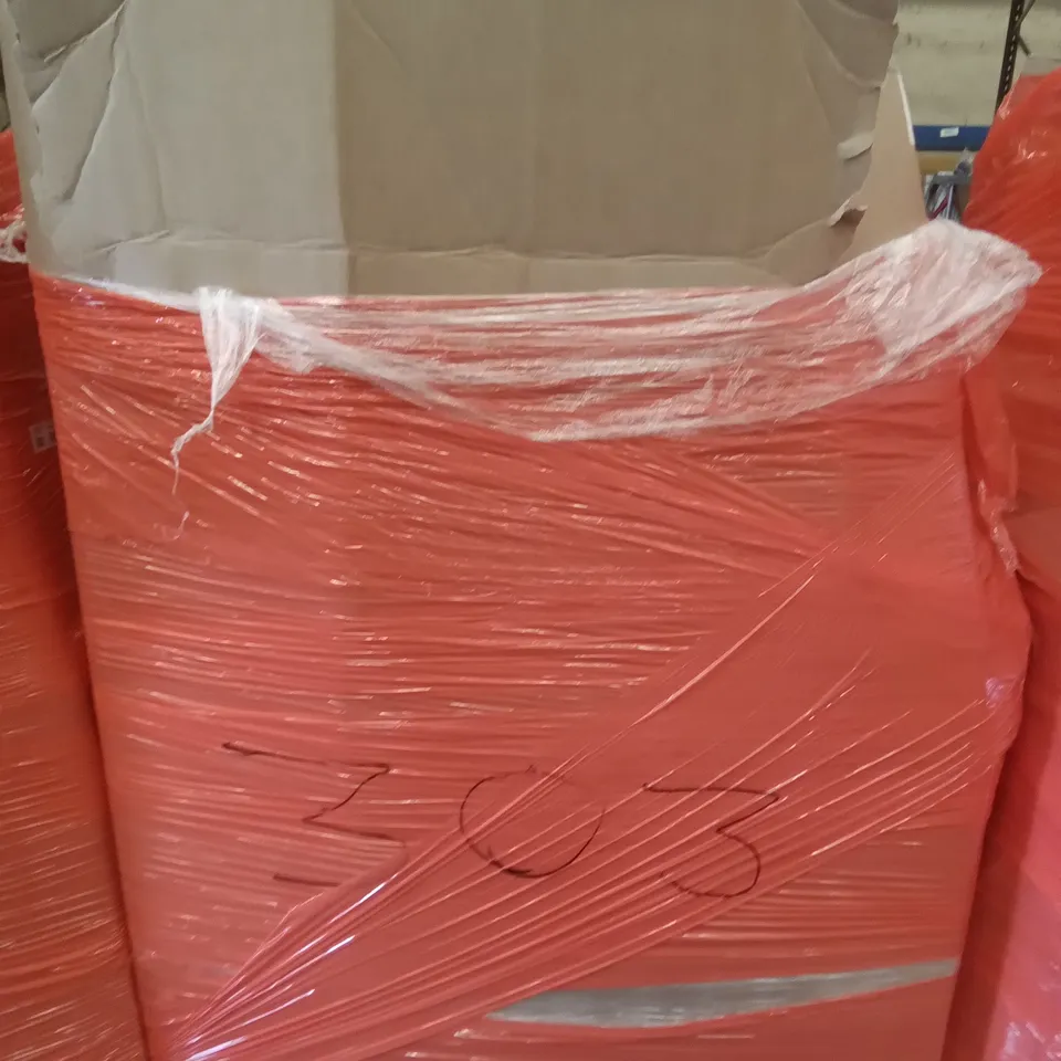 PALLET OF ASSORTED ITEMS INCLUDING DRIPEX OFFICE CHAIR, STAND MIXER, VERSATILE COAT STAND, POST SURGERY WEDGE CUSHION, STAINLESS STEEL WOK SET