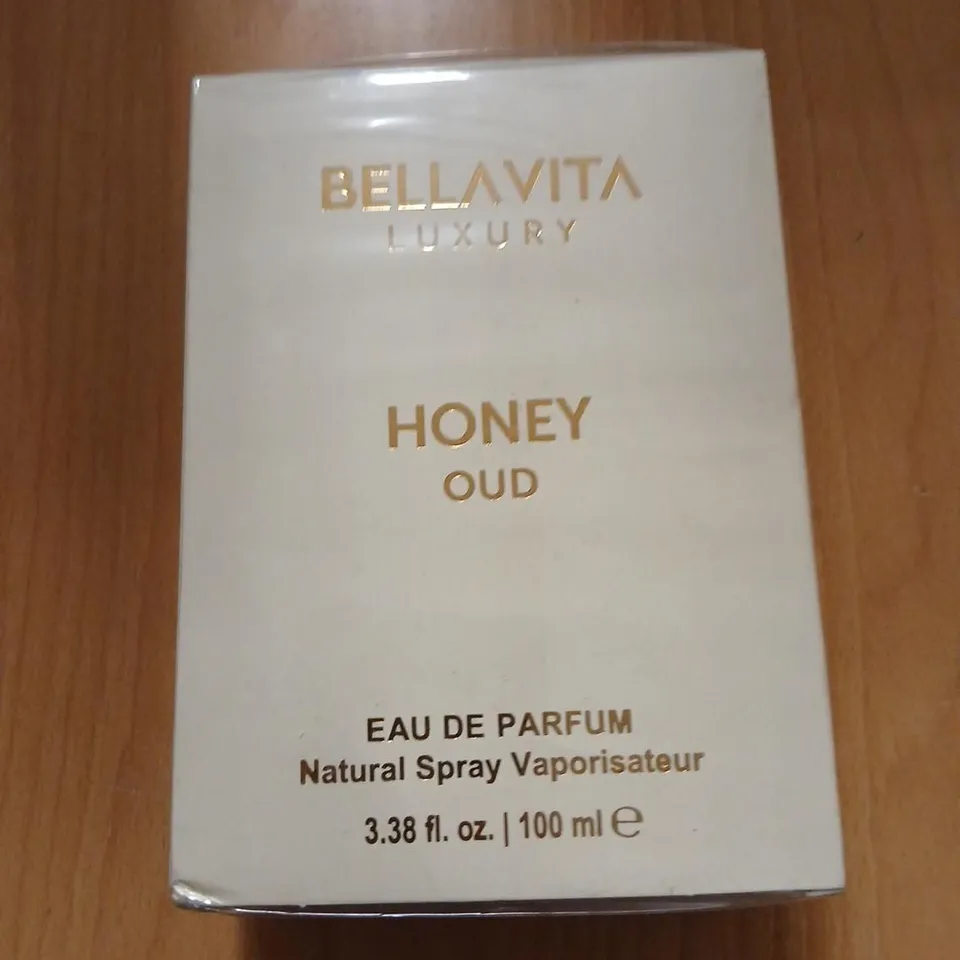 BOXED AND SEALED BELLAVITA LUXURY HONEY OUD EAU DE PARFUM 100ML