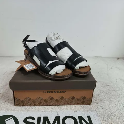 DUNLOP BLAIR BLACK SANDALS UK 7 BOXED