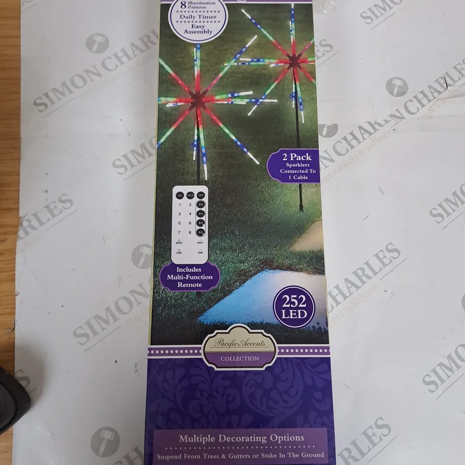 BOXED INDOOR-OUTDOOR SPARKLER DECORATIVE LED GARDEN LIGHTS 