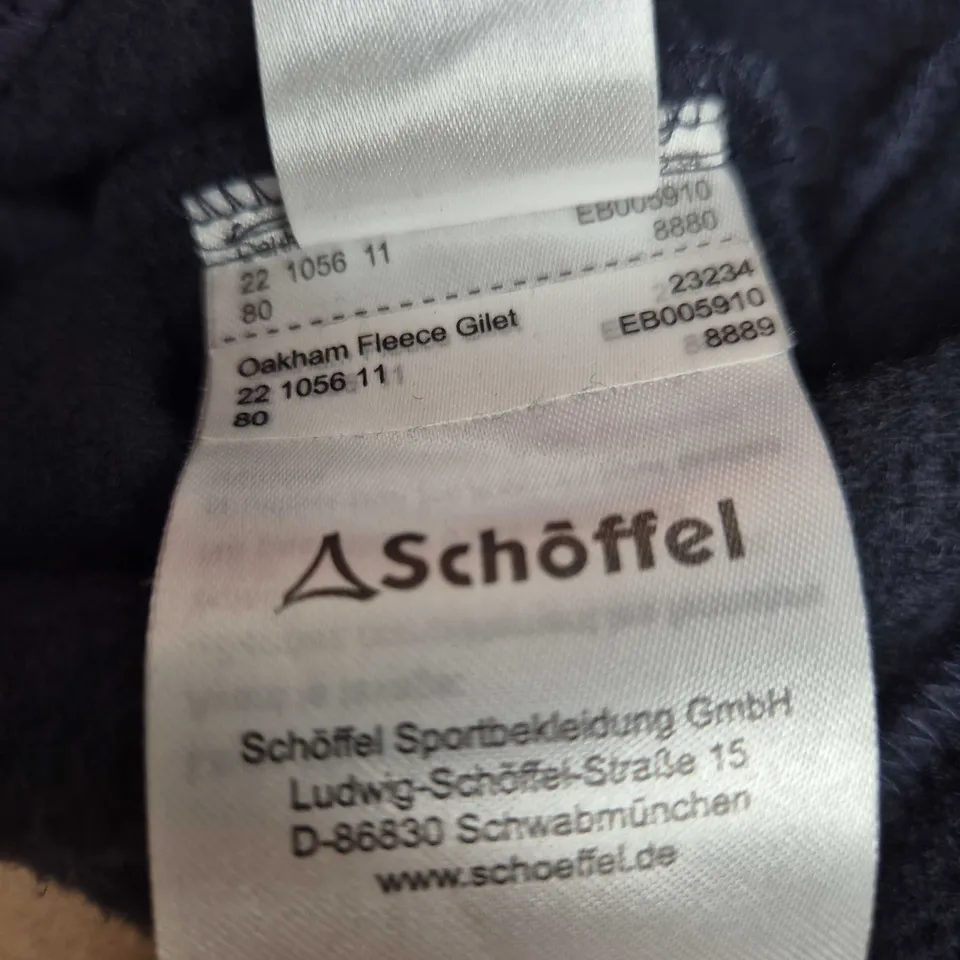 SCHÖFFEL OAKHAM FLEECE GILET – NAVY, UK 44 (EU 54)