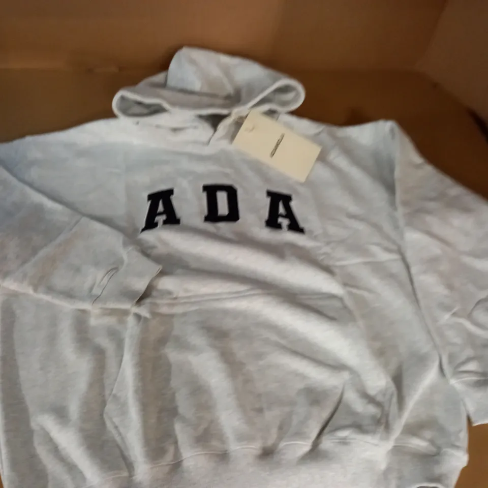 ADANOLA OVERSIZED GREY HOODIE - M