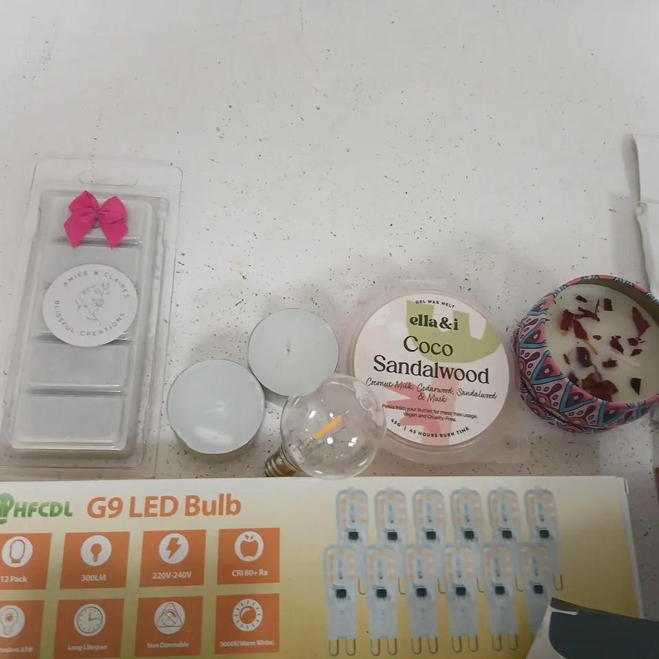 ASSORTED HOME FRAGRANCE & LIGHTING PRODUCTS – CANDLES, WAX MELTS & LED BULBS