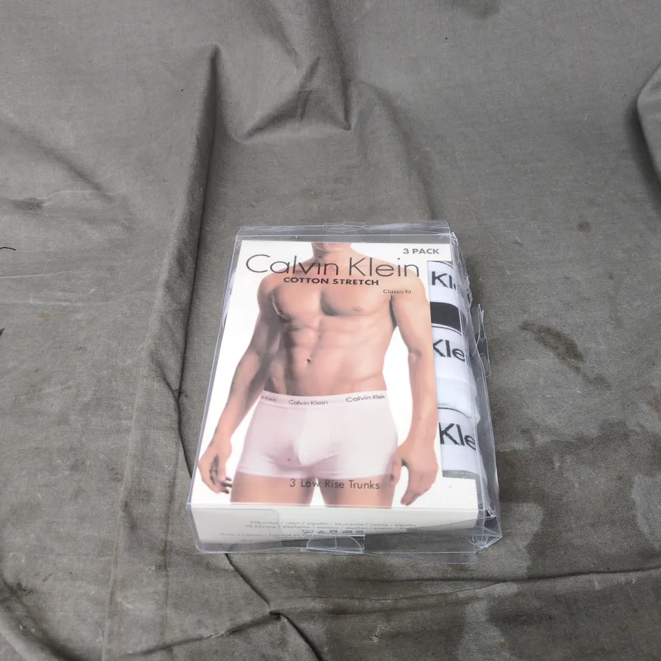 3 PACK CALVIN KLEIN LARGE LOW RISE TRUNKS