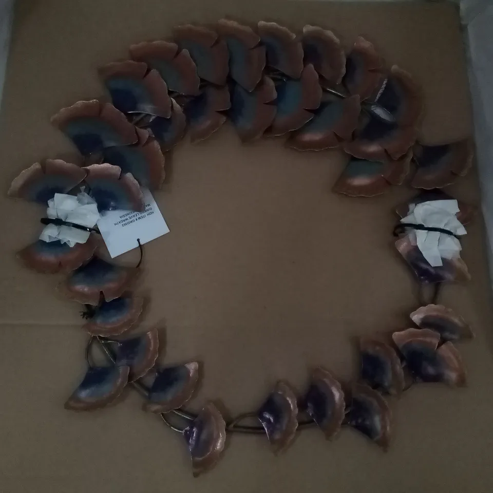 BRAND NEW BOXED GINKGO LEAVE WREATH