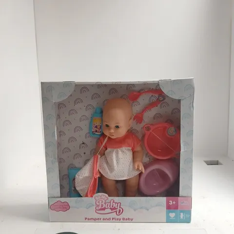 BE MY BABY PAMPER AND PLAY BABY DOLL – BOXED WITH ACCESSORIES