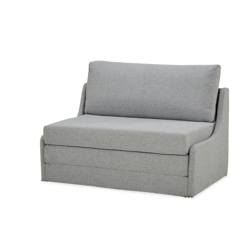 BOXED DESIGNER GREY DOTTIE 2 SEATER SOFA BED 