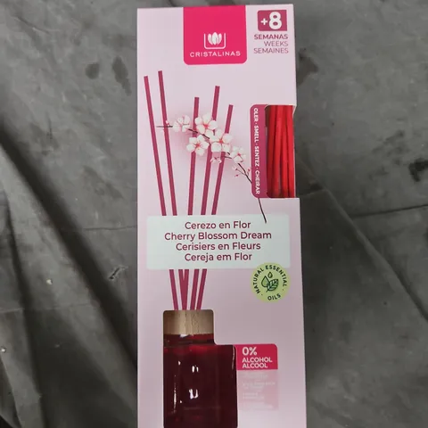 CRISTALINAS CHERRY BLOSSOM DREAM REED DIFFUSER STICKS – MIKADO AMBIENTADOR, 0% ALCOHOL