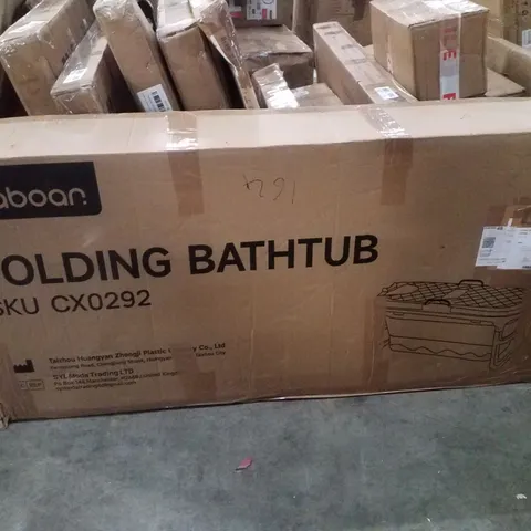 BOXED BABOAN FOLDING BATHTUB - BLUE 138×62×52CM