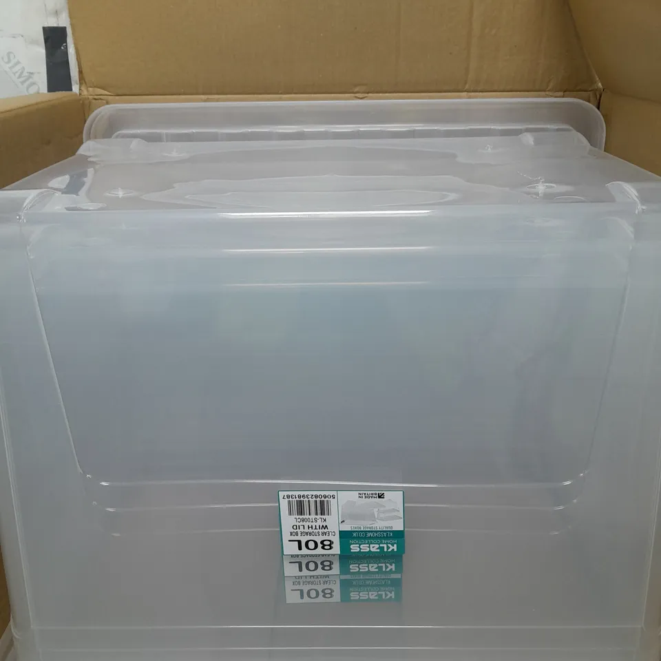 UNBRANDED PASTIC STORAGE CONTAINERS WITH LIDS - COLLECTION ONLY 