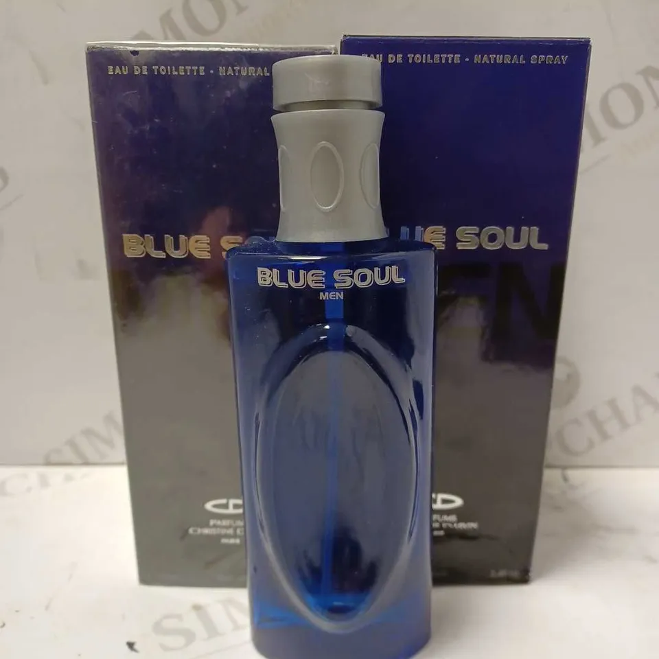 LOT OF 4 X 100ML CHRISTINE DARVIN BLUE SOUL EAU DE TOILETTE