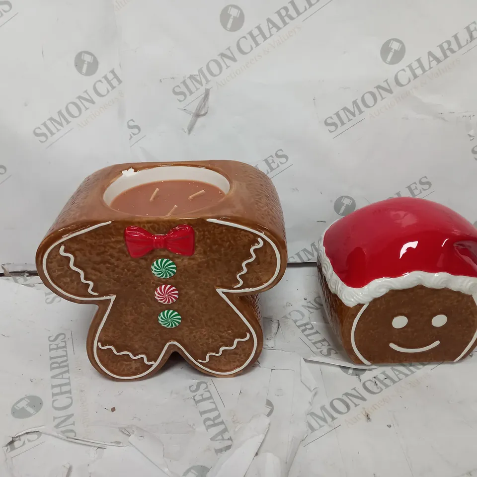 HOMEWORX BY HARRY SLATKIN & CO. CERAMIC GINGERBREAD MAN