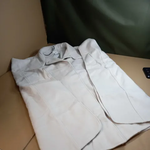 H&M IVORY OVERSIZED COAT SIZE S
