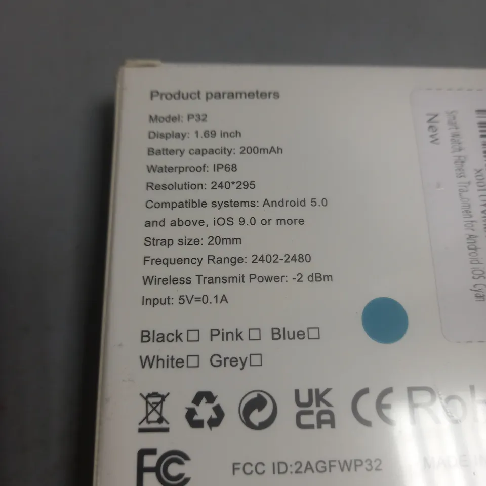 SEALED ORDTOP SMART WATCH