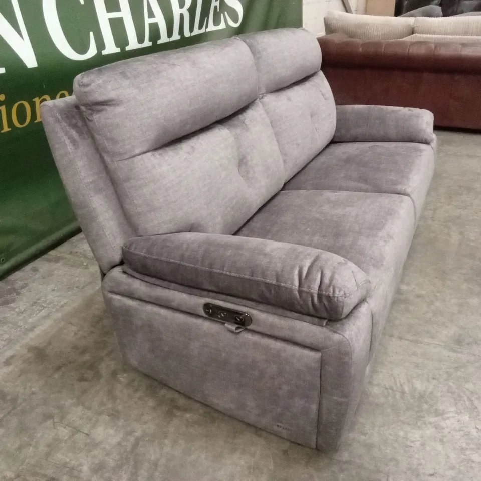 IVANA 3 SEATER FABRIC POWER RECLINER SOFA WITH USB CHARGING AND STORAGE RRP £1199