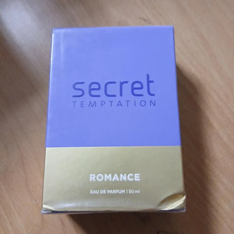 BOXED AND SEALED SECRET TEMPTATION ROMANCE EAU DE PARFUM 50ML