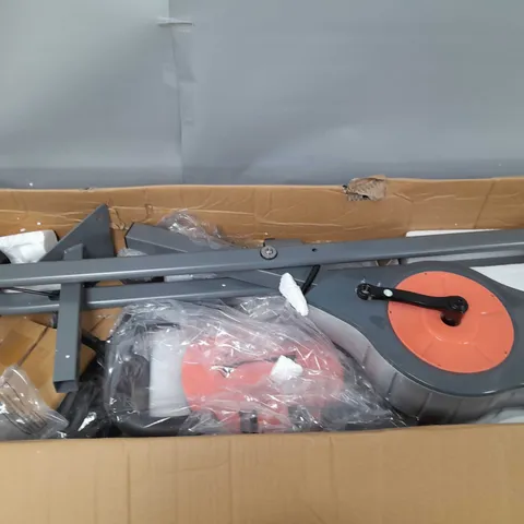 BOXED DAVINA FITNESS FOLDING MAGNETIC EXERCISE BIKE - CORAL - COLLECTION ONLY