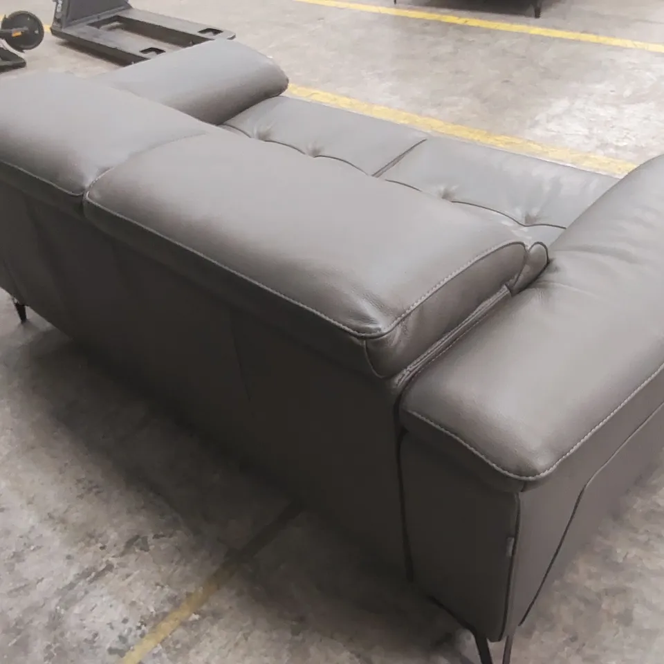 QUALITY DESIGNER ITALIAN MADE MARTINE 2 SEATER LEATHER SOFA