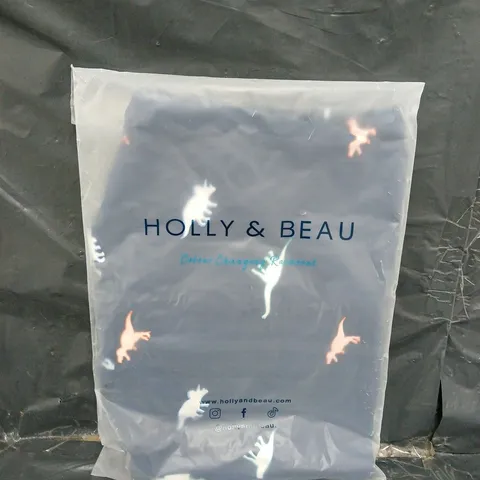 BAGGED HOLLY AND BEAU DINOSAUR RAIN COAT - SIZE 5/6 YEARS - COLOUR CHANGING 
