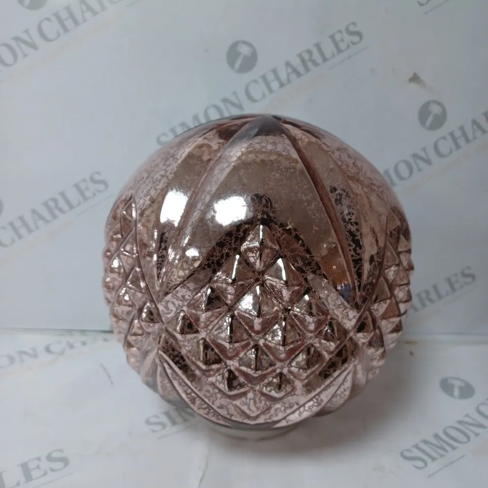 ALISON CORK ROTATING LIGHT MERCURY CUT GLASS DECORATION