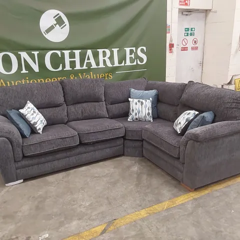PADSTOW FABRIC DOUBLE ARM CORNER GROUP SOFA