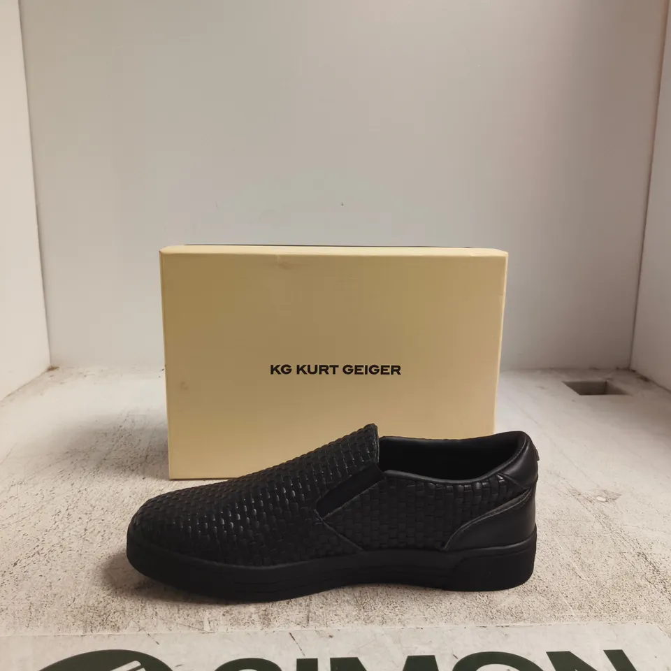 KURT GEIGER LILLIAN SLIP-ON SHOES – BLACK, WOMEN'S, UK 6 (EU 40)