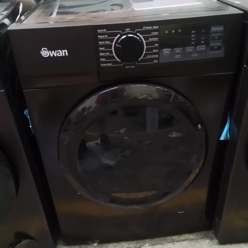 SWAN SW75130B 9KG 1400 SPIN FREESTANDING WASHING MACHINE - BLACK