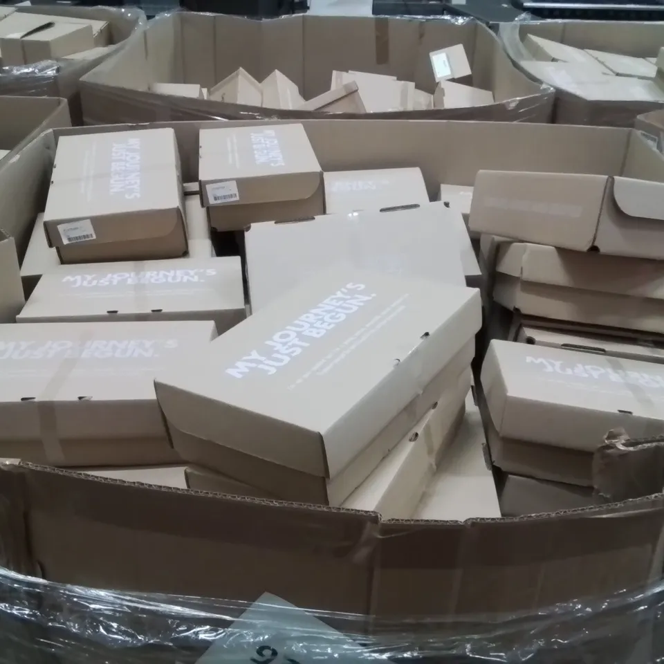 PALLET CONTAINING APPROXIMATELY 88X ASSORTED BRAND NEW DESIGNER SHOES INCLUDING: JD WILLIAMS BROWN SHOES, JD WILLIAMS HEELS, SIMPLY BE GLOSS BLACK SHOES
