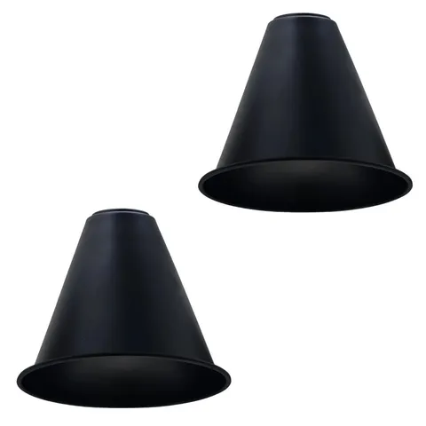 BOXED LOUETTA 17CM H × 18CM W METAL BELL LAMP SHADE (UNO) SET OF 2  