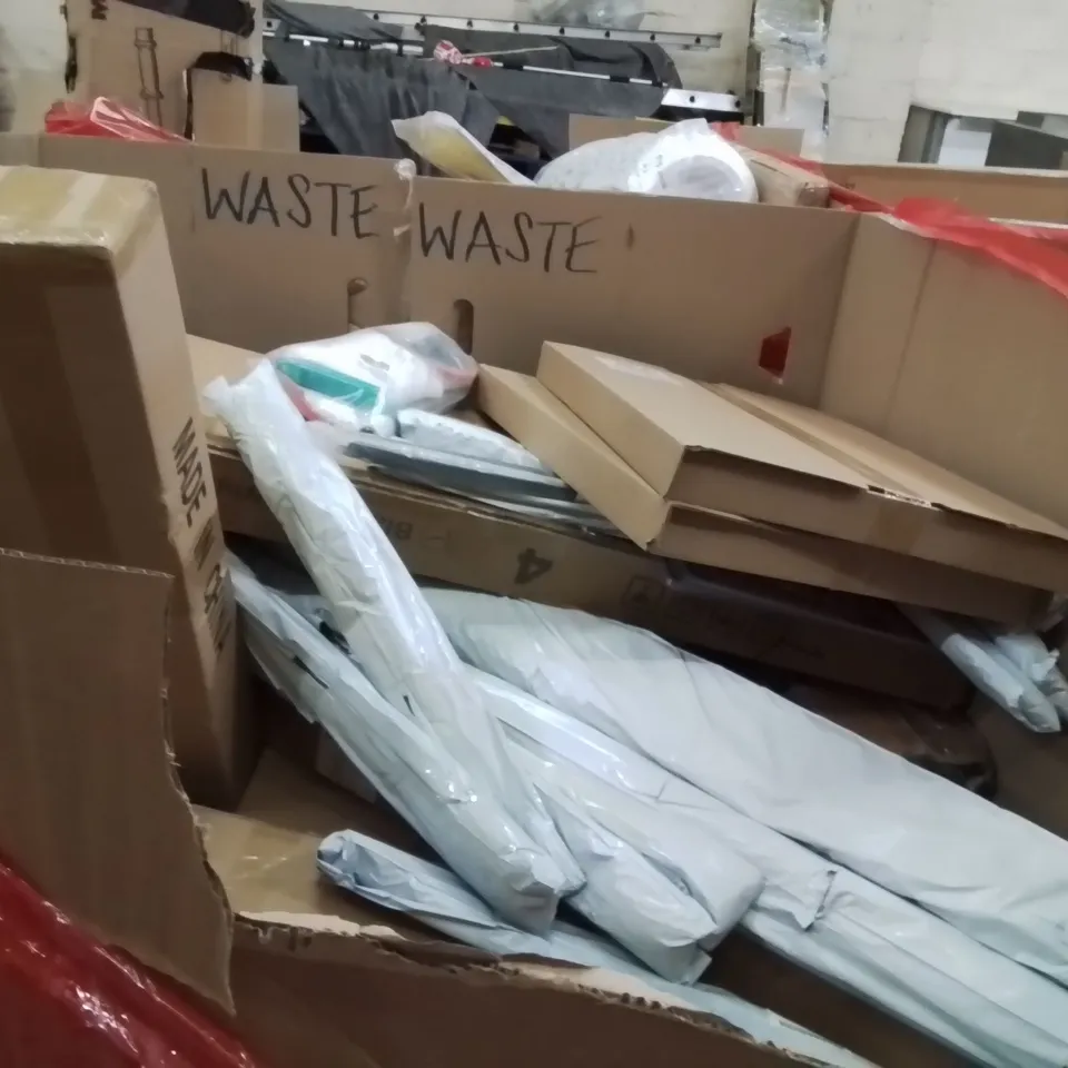 PALLET OF ASSORTED HOUSEHOLD GOODS AND PRODUCTS TO INCLUDE;KIDS TOOL BENCH,LUX WHIRLPOOL SHOWER FITTING