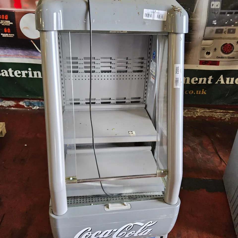 COCA-COLA BRANDED FRIGOGLASS EASIREACH EXPRESS R290 FRIDGE DISPLAY CABINET