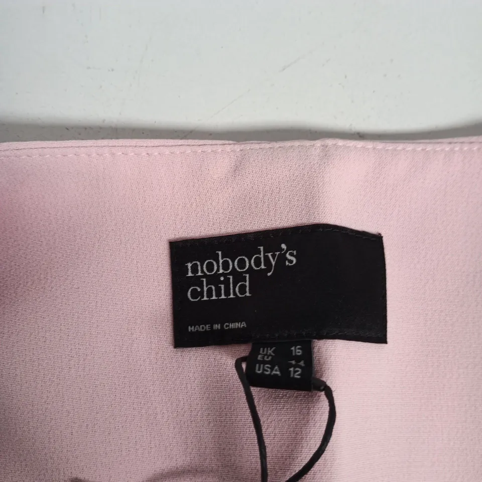 NOBODY'S CHILD IMMY LONGLINE WAISTCOAT – PINK, UK 16 (EU 44, USA 12)