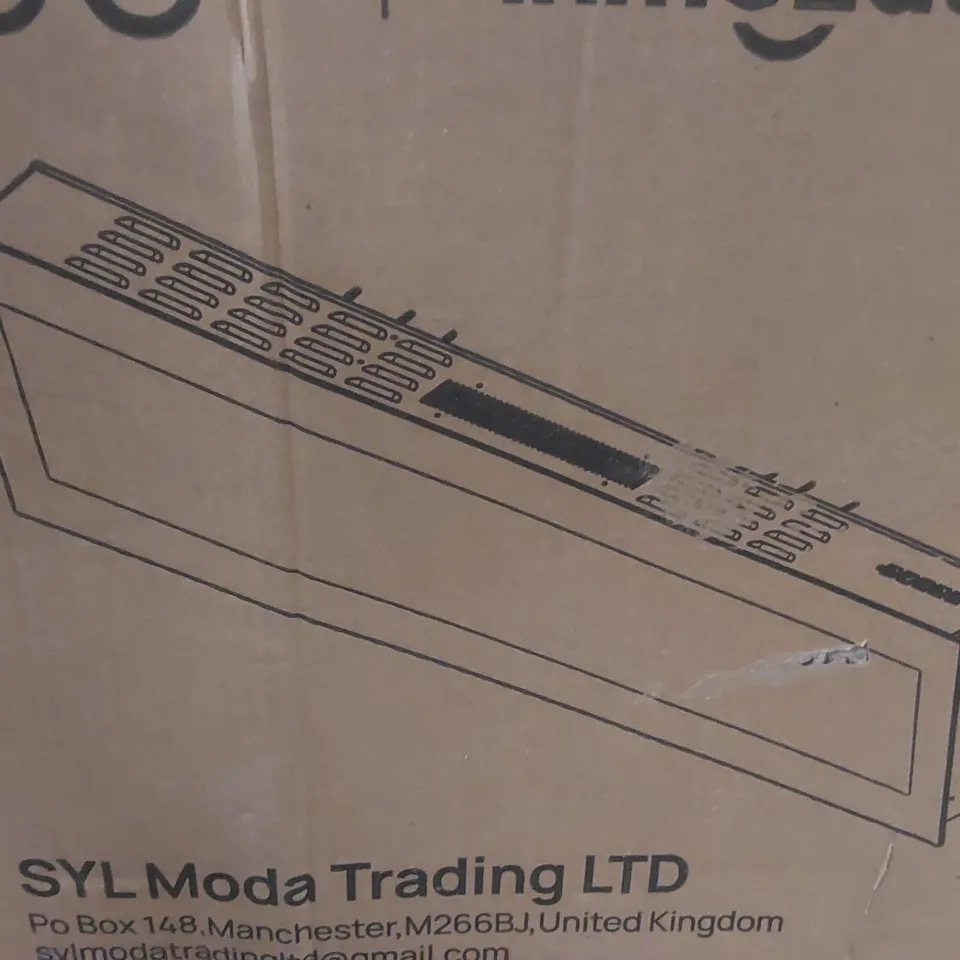 BOXED WALL MOUNTED ELECTRIC FIREPLACE WITH REMOTE BLACK