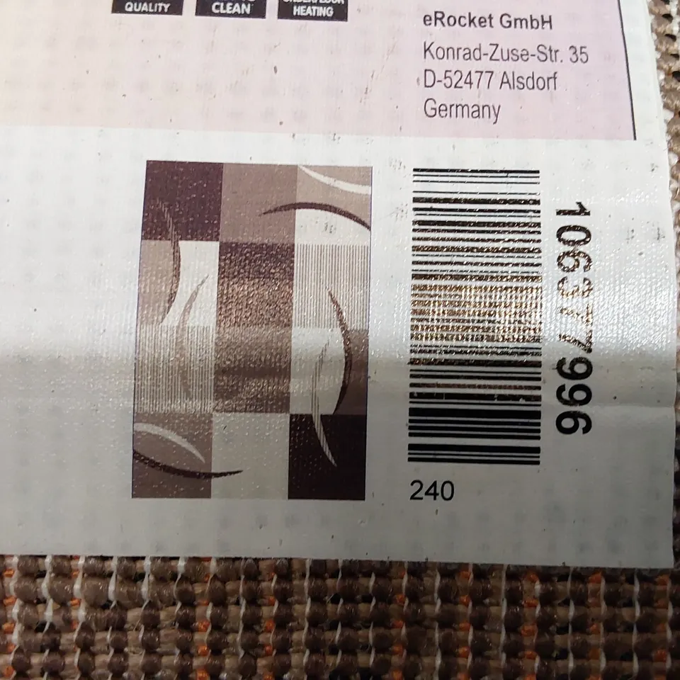 ALIANA FLAT WEAVE CHOCOLATE/BROWN/CREAM DIAMOND RUG // 200 X 290CM
