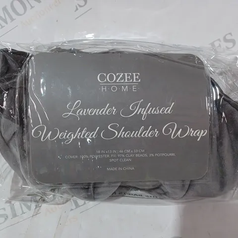 COZEE HOME LAVENDER INFUSED WEIGHTED SHOULDER WRAP