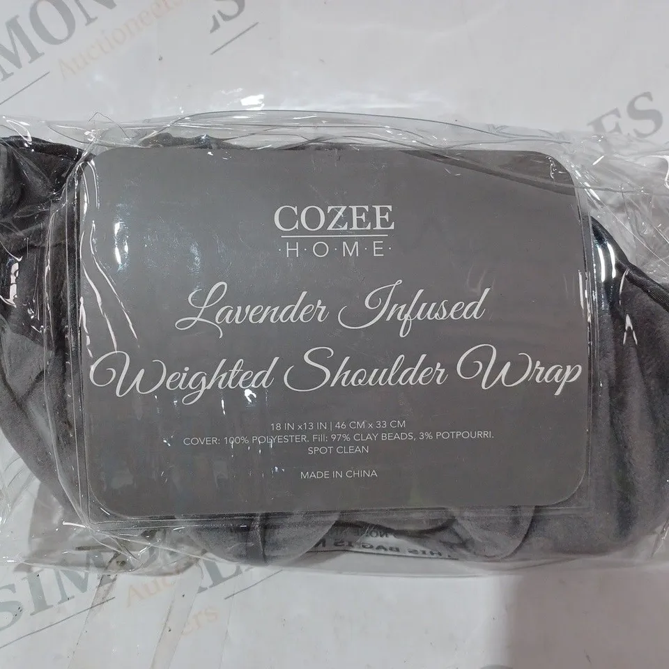 COZEE HOME LAVENDER INFUSED WEIGHTED SHOULDER WRAP