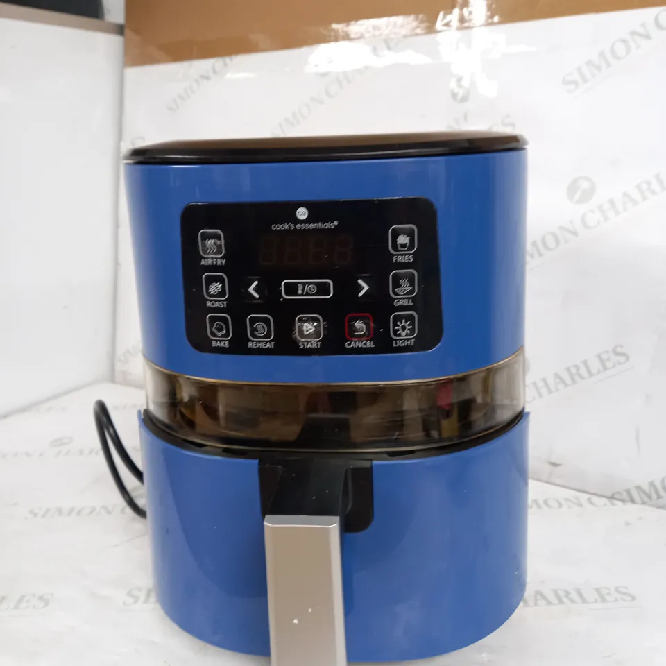 OUTLET COOK'S ESSENTIALS 4.0L AIR FRYER WITH DIGITAL VIEWING SCREEN - SAPPHIRE