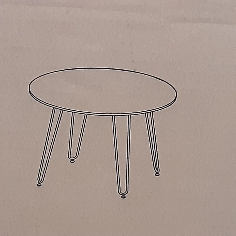 BOXED ALVIS DINING TABLE IN VINTAGE AGE /BLACK 
