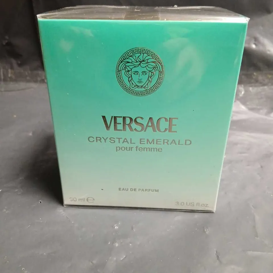 BOXED AND SEALED VERSACE CRYSTAL EMERALD POUR FEMME EAU DE PARFUM 90ML