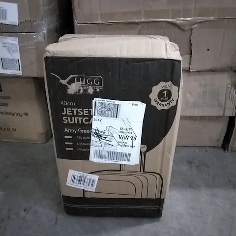 BOXED 40CM JET-SET SUITCASE ARMY GREEN