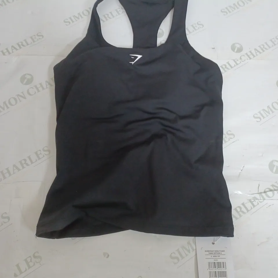 GYMSHARK EVERYDAY SHELF CAMI TANK OPTION 2 IN BLACK - SMALL