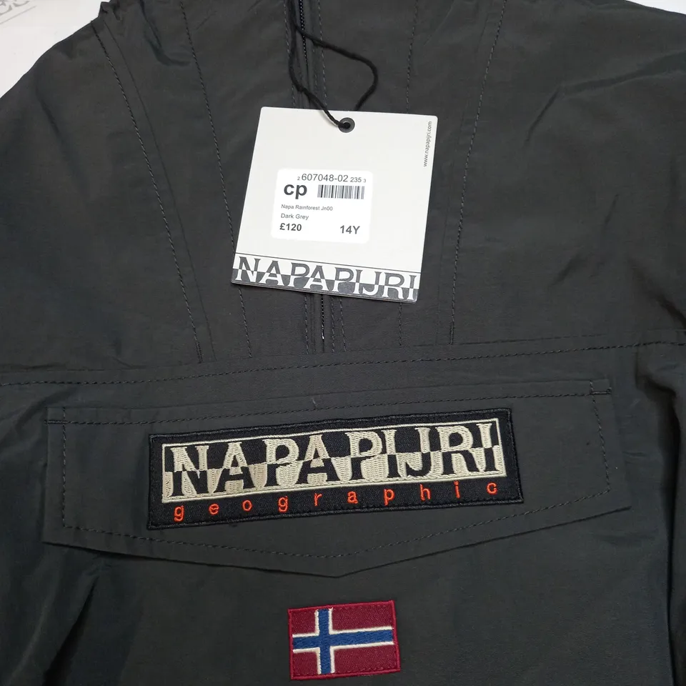 NAPAPIJRI RAINFOREST JACKET SIZE 14 YEARS 