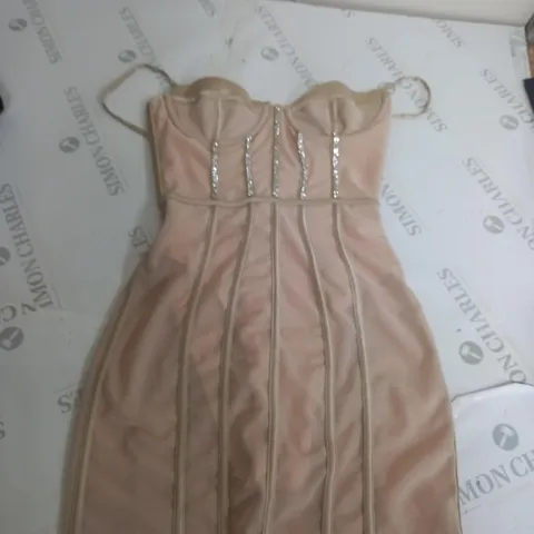 OH POLLY CREAM CORSET/BODYSUIT DRESS 