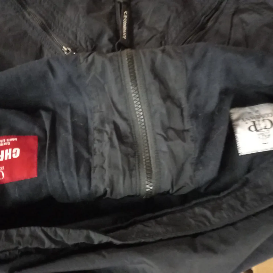 CP COMPANY NAVY ZIP THROUGH JACKET - SIZE UNSPECIFIED