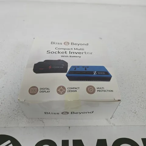 BLISS & BEYOND COMPACT MULTI SOCKET INVERTER WITH BATTERY