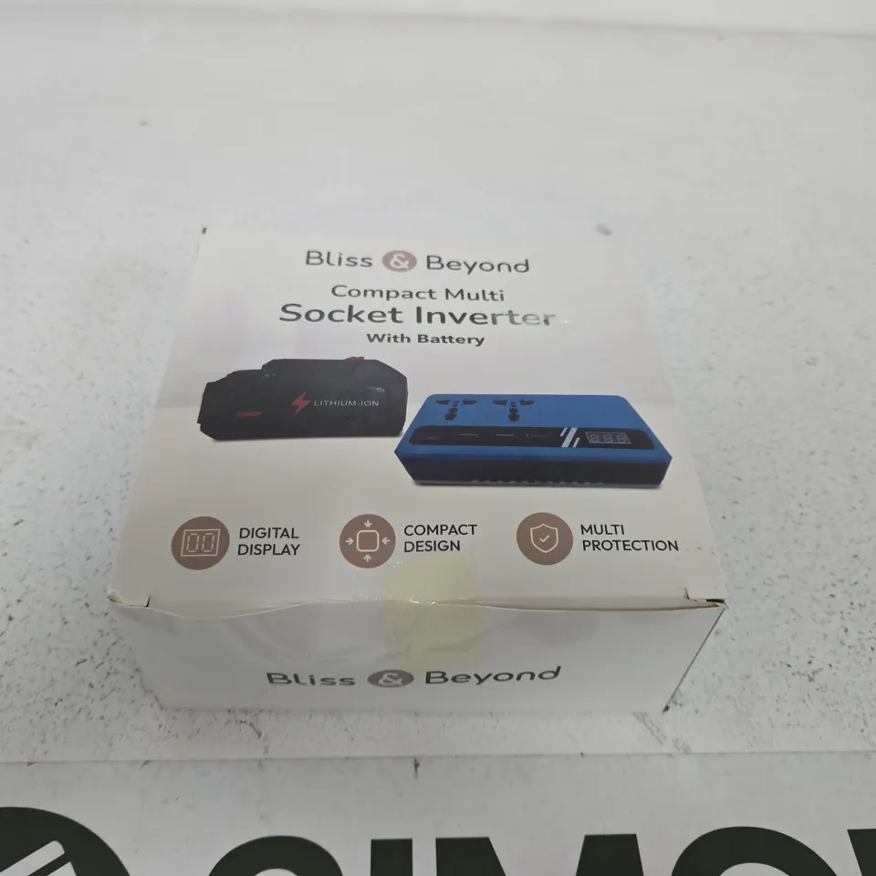 BLISS & BEYOND COMPACT MULTI SOCKET INVERTER WITH BATTERY