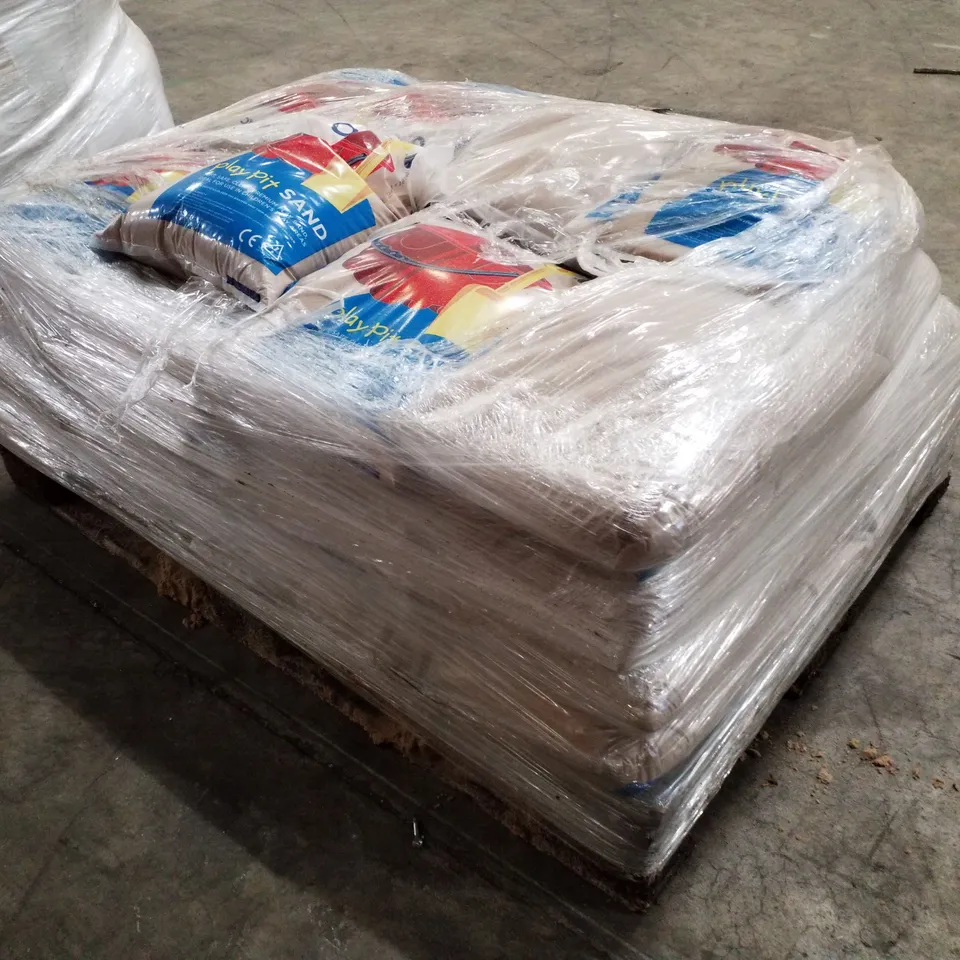PALLET CONTAINING APPROXIMATELY 32 BAGS OF PLAY SAND