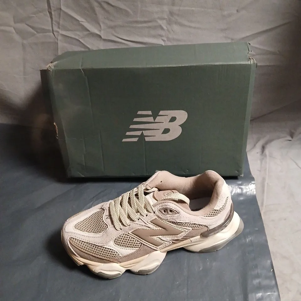 NEW BALANCE TRAINERS – BEIGE MESH, BOX INCLUDED - UK 6