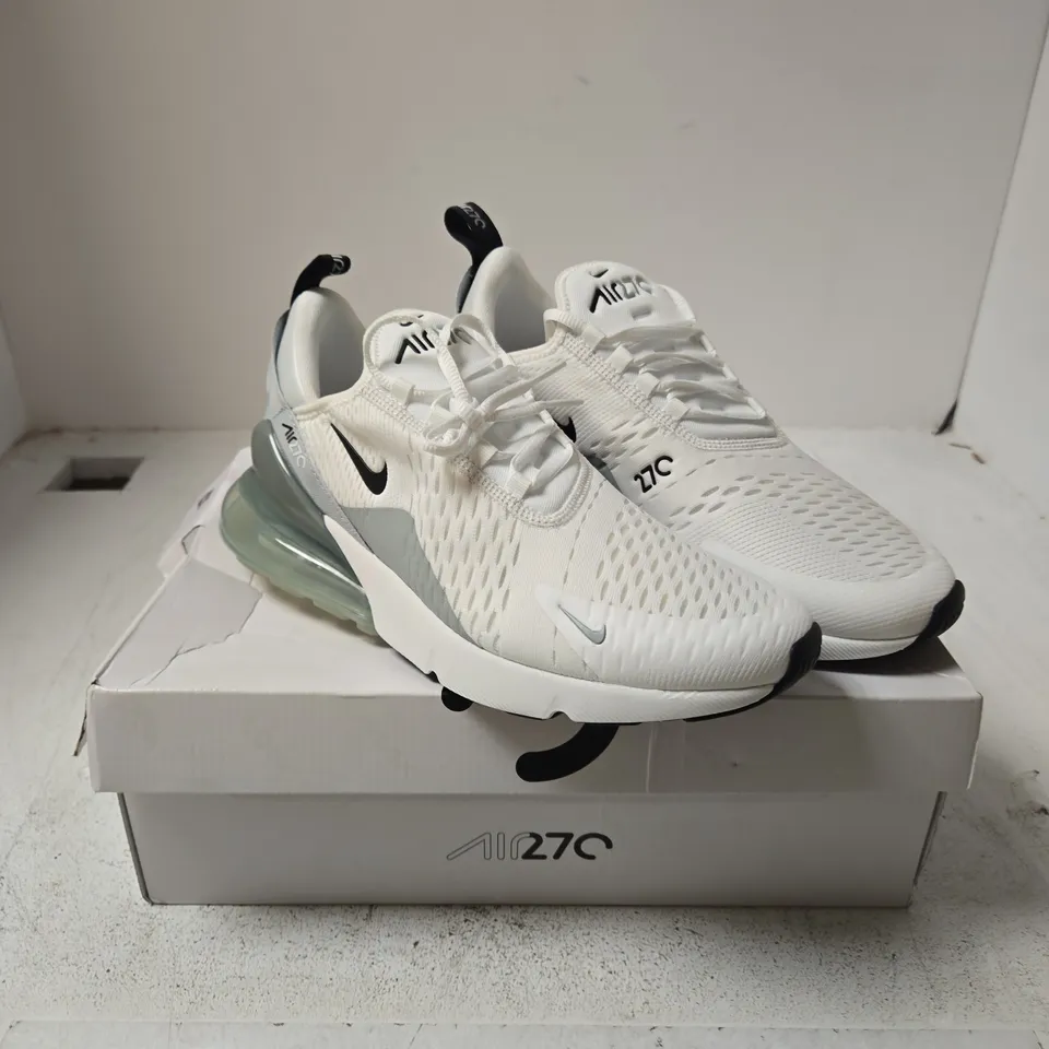 NIKE AIR MAX 270 SUMMIT WHITE/BLACK – UK 8